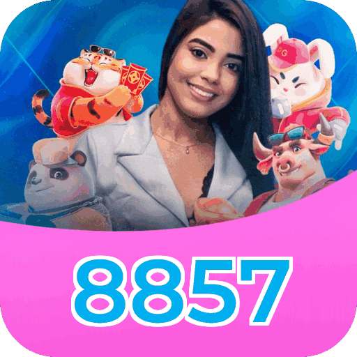 Interface do aplicativo 8857 mostrando jogos disponíveis no iOS e Android